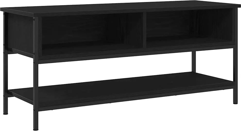 vidaXL Set comodă TV Stejar Negru 100 x 35 x 45 cm Lemn compozit