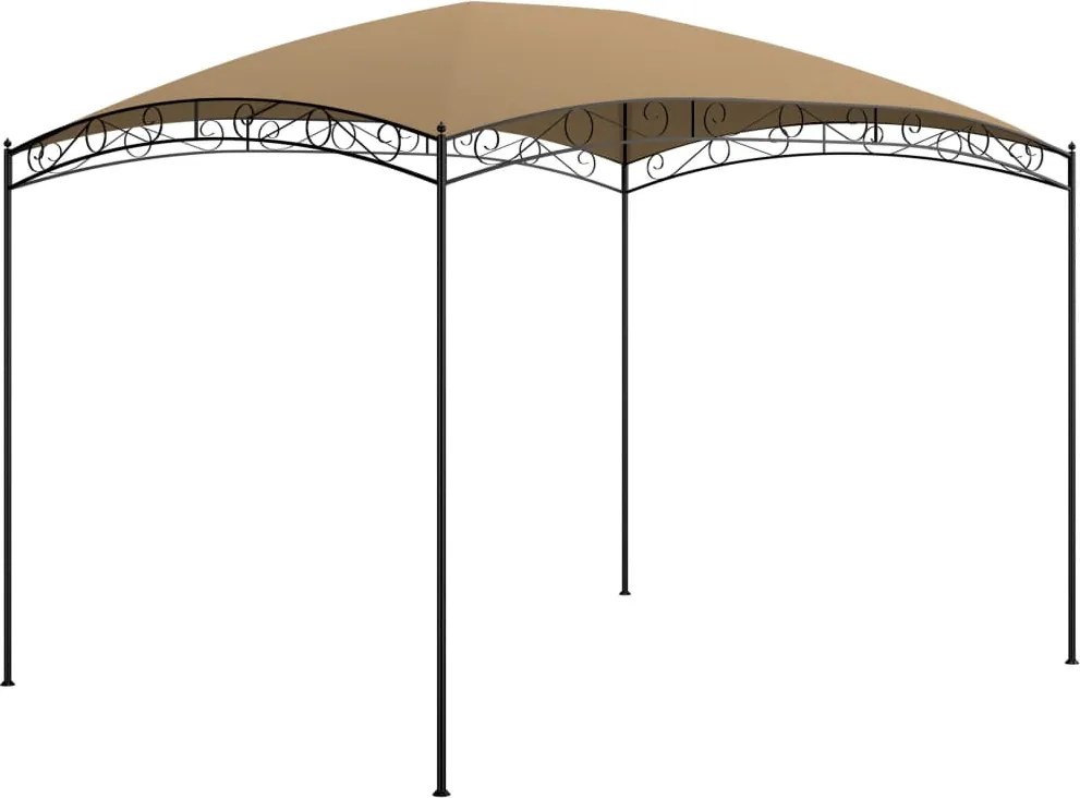 vidaXL Pavilion, gri taupe, 3x4x2,65 m, 180 g/m²