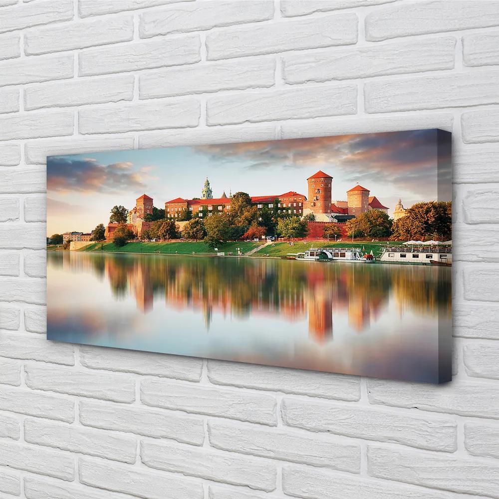 Tablouri canvas Cracovia râu castel