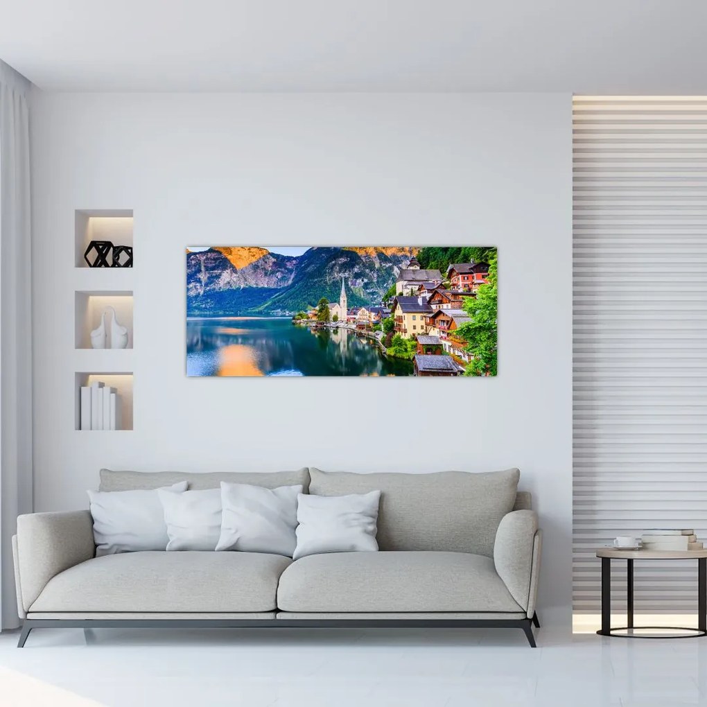 Tablou - Sat alpin (120x50 cm)