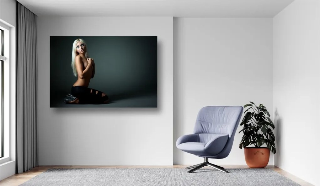 Tablou Canvas - Femeie blonda sexy
