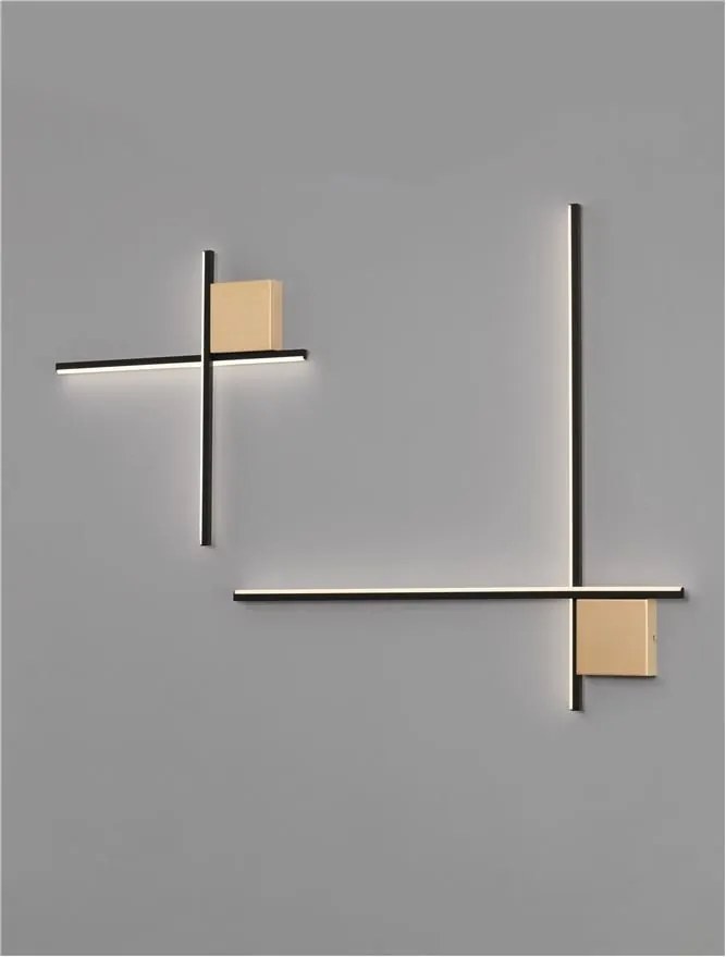 Aplica de perete cu lumina ambientala LED Cross 50cm