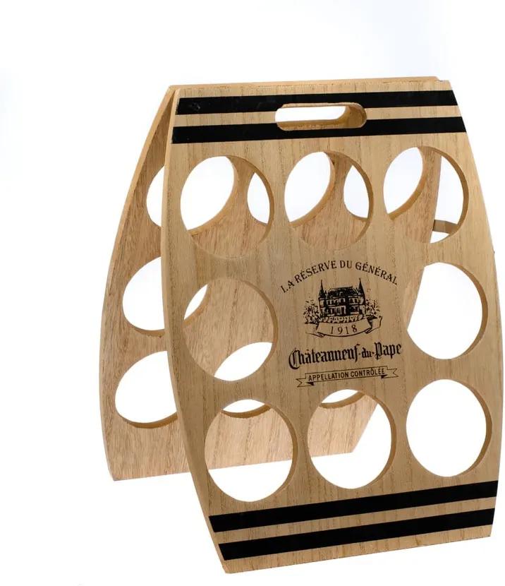Suport din lemn pentru 8 sticle de vin Dakls, 30 x 38 cm