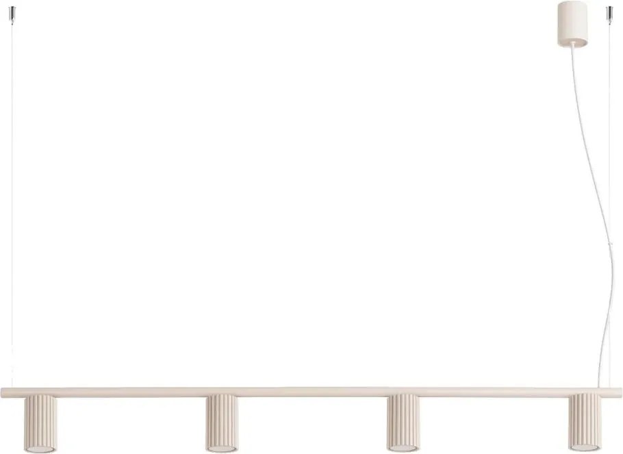 Sollux SL.2713 - Suspensie pe cablu KARBON 4xGU10/10W/230V crem