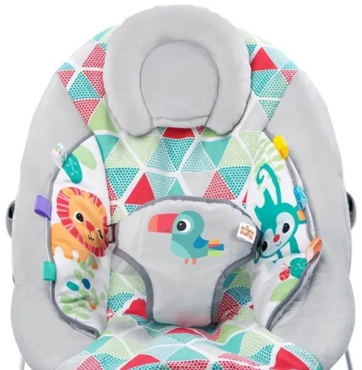 Șezlong cu vibrații și sunete pentru copii TOUCAN TANGO Bright Starts