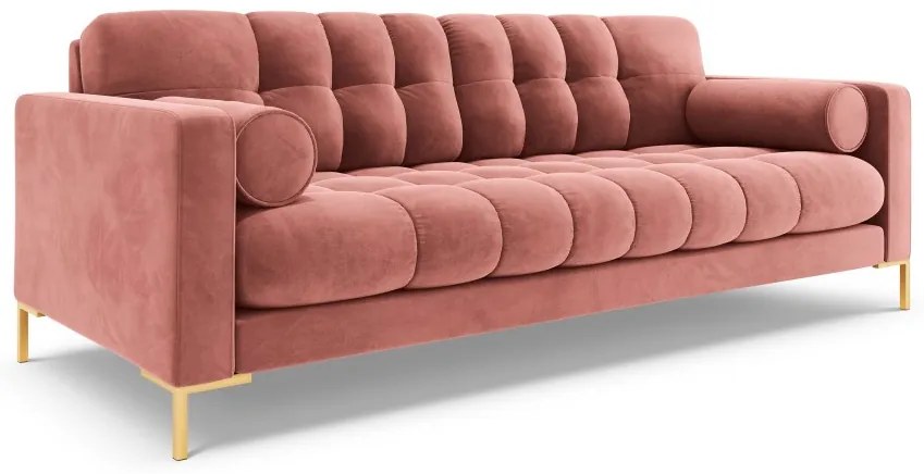 Canapea Bali 3 locuri velvet/picioare gold L177 cm
