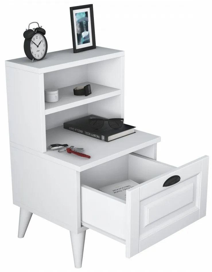 Noptiera BD105 - 2030, Alb