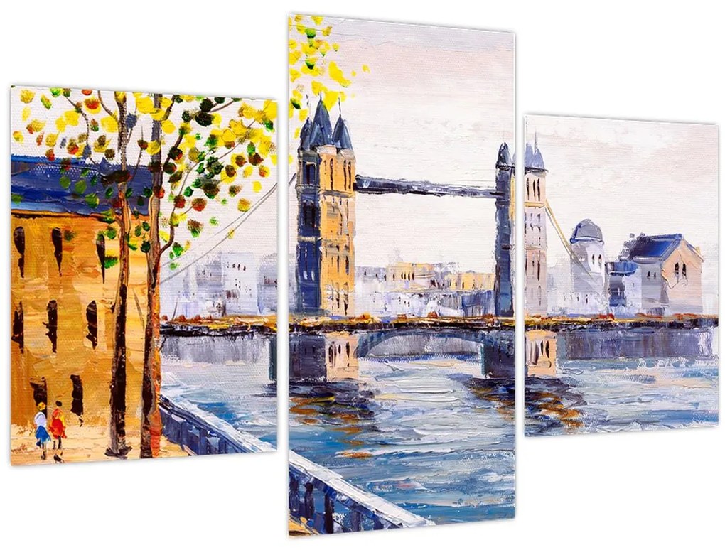 Tablou - Pictură oraș (90x60 cm)