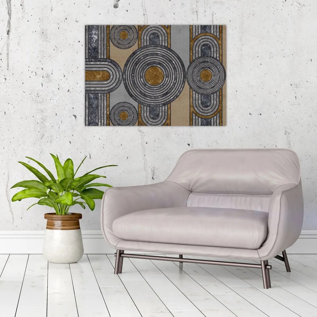 Tablou pe sticlă - Modele decorative (70x50 cm)