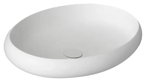 Chiuvetă ovală Sapho Thin, 60 x 40 cm, alb