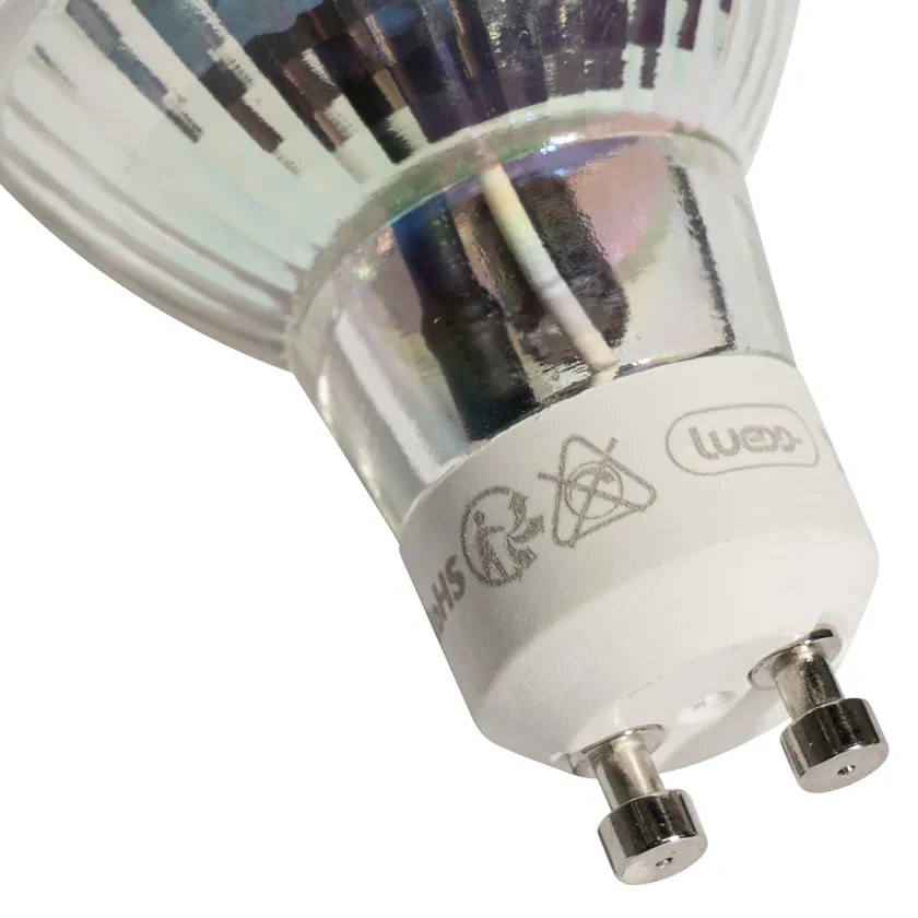 Set de 5 becuri LED GU10 50mm clare 3.5W 330 lm 3000K