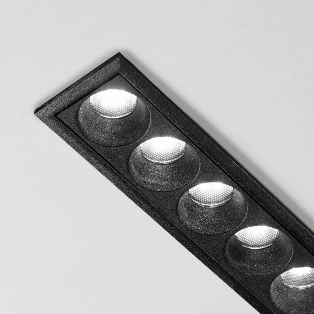 Spot dreptunghiular / Proiector LED incastrabil Lika fi slim 20w 3000k, negru
