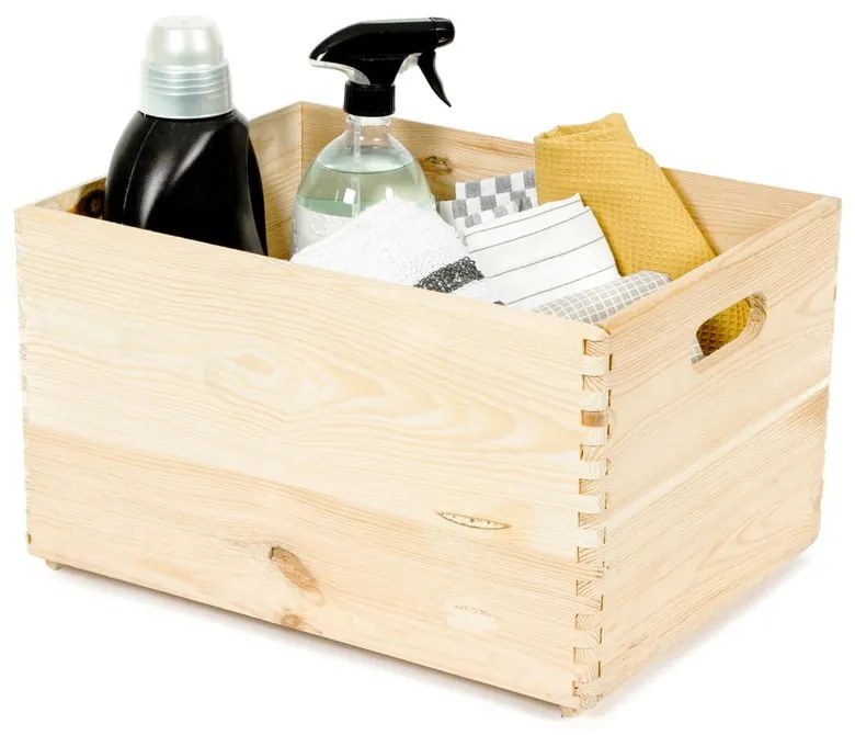 Cutie depozitare din lemn Compactor Custom, 40 x 30 x 23 cm