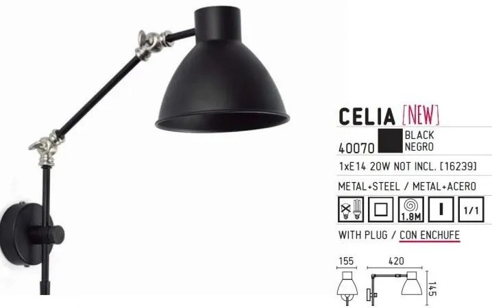 Aplica de perete reglabila Celia 40070