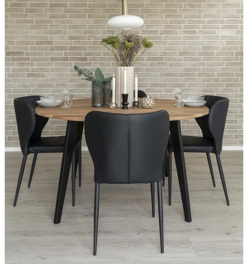 Scaune de dining negre 4 buc. Pisa – House Nordic