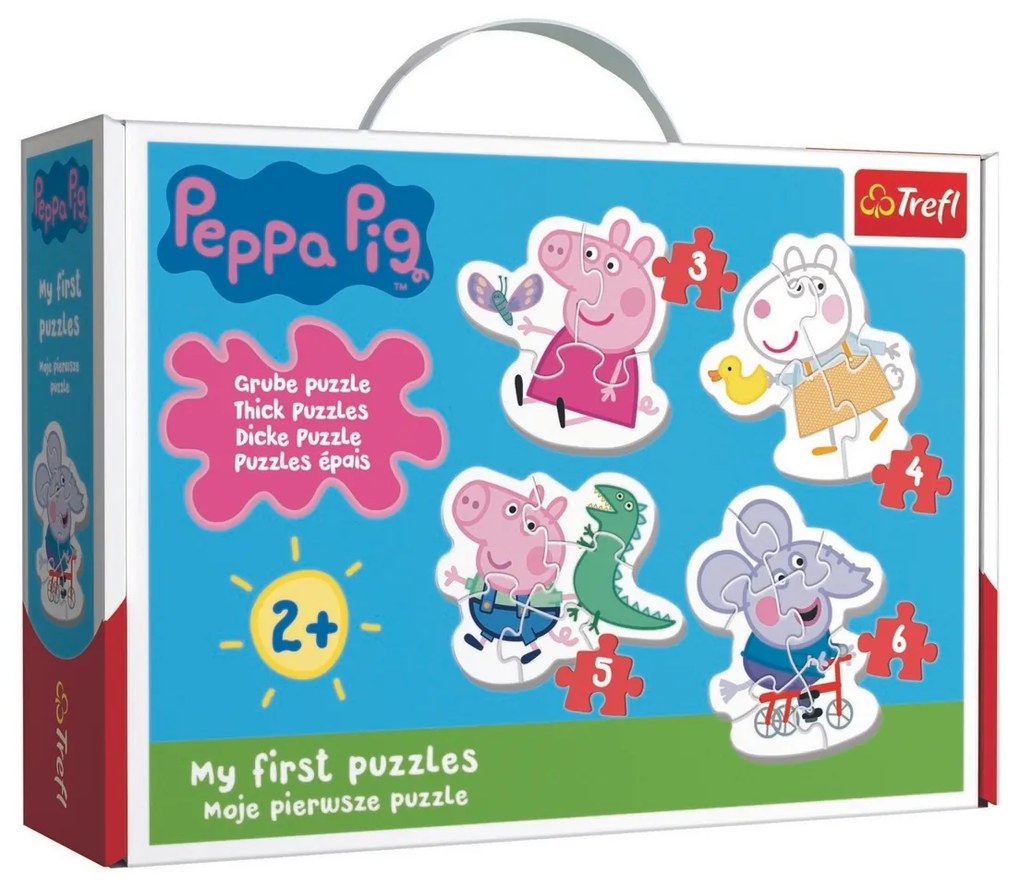 Baby puzzle Trefl Purcelul Peppa, 4v1