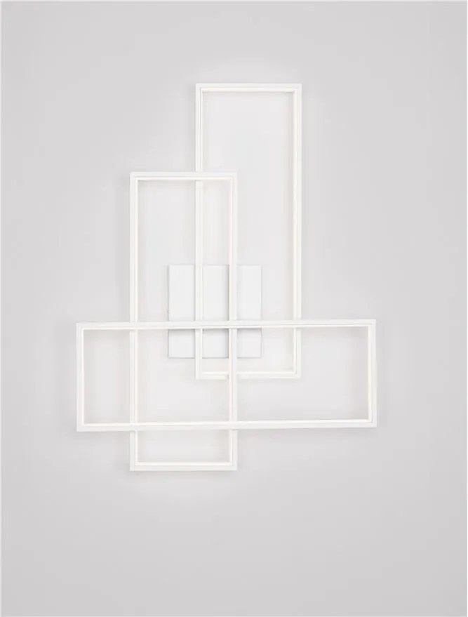 Aplica de perete sau tavan design geometric Alis alb