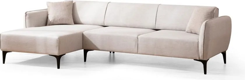 Colțar alb Belissimo, colț pe partea stângă – Balcab Home