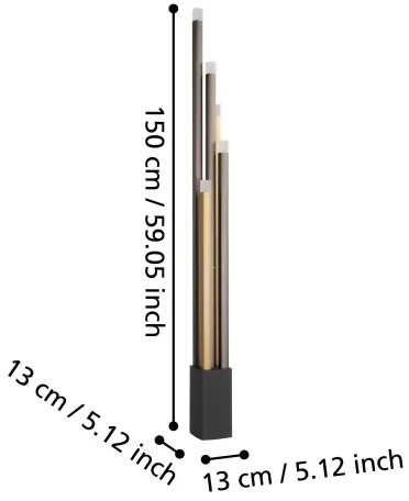 Lampadar LED dimabil Eglo 39908 ESTANTERIOS 5xLED/3,7W/230V 3000K