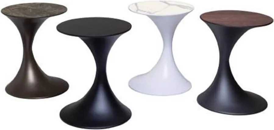 Masuta Auxiliara Design LUX, Andorra Sticla/ Lemn