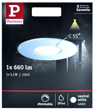 Paulmann 79669 - LED/6,8W IP44 Lampă încastrată baie HOUSE 230V