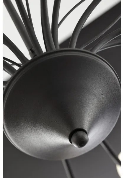 Jupiter 2057 - Lustră suspendată pe lanț GLORIOSA 15xG9/14W/230V negru