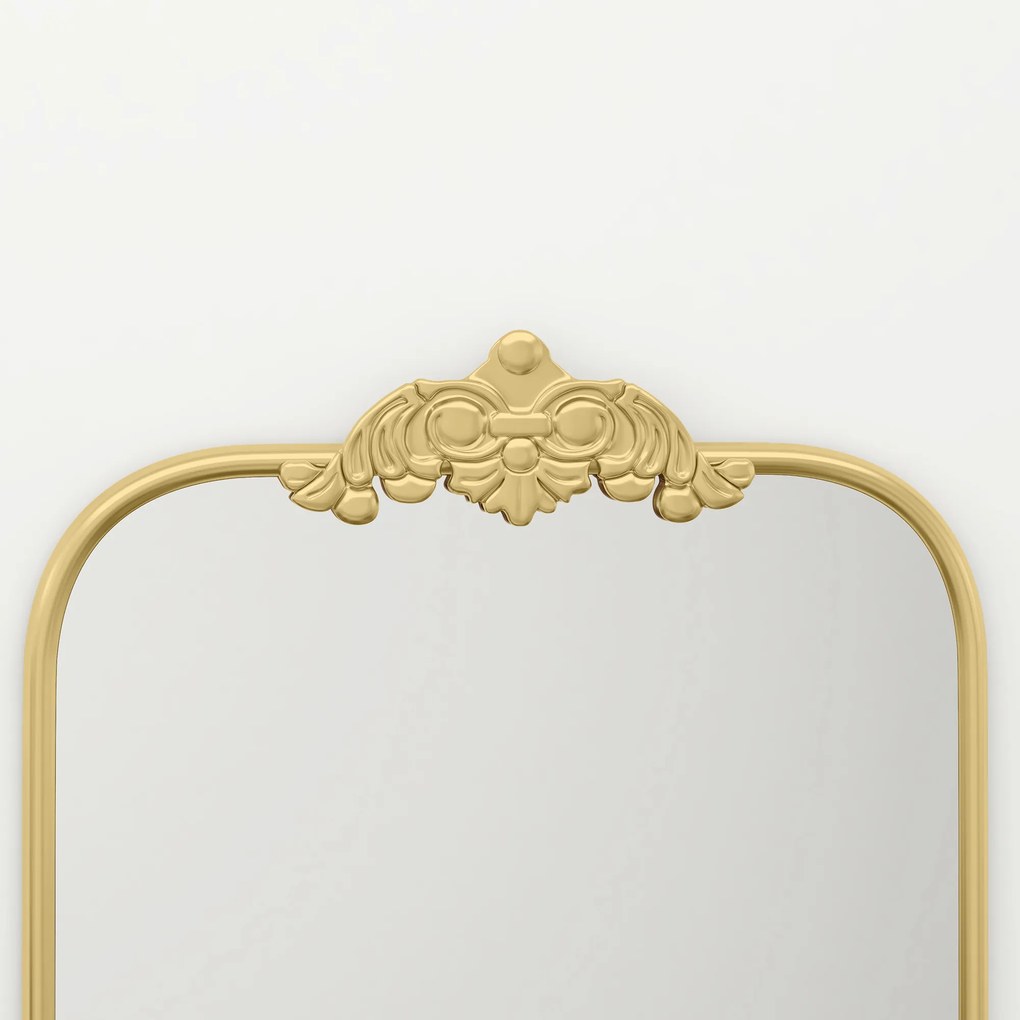 HOMCOM Oglindă de Perete, elegantă, 60x3x87cm, Auriu | Aosom Romania