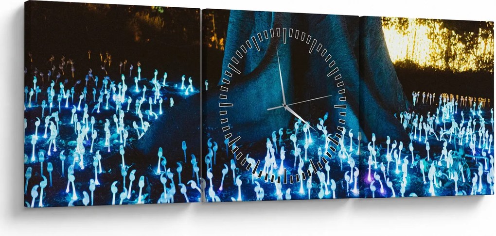 Tablou - Copac magic (cu ceas) (90x30 cm)
