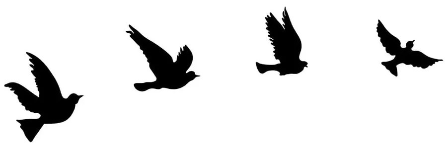 Decorațiune de perete din metal 18x20 cm Birds – Wallity