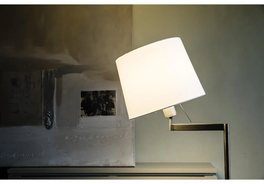 Lampadar / Lampa de podea design elegant ARTIS bronz/alb