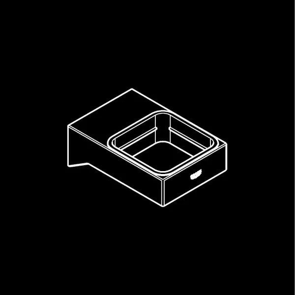 GROHE 40865000 - Suport SELECTION CUBE, crom lucios