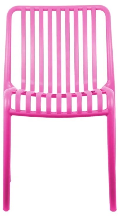 Scaun de dining roz din plastic Glee – Leitmotiv