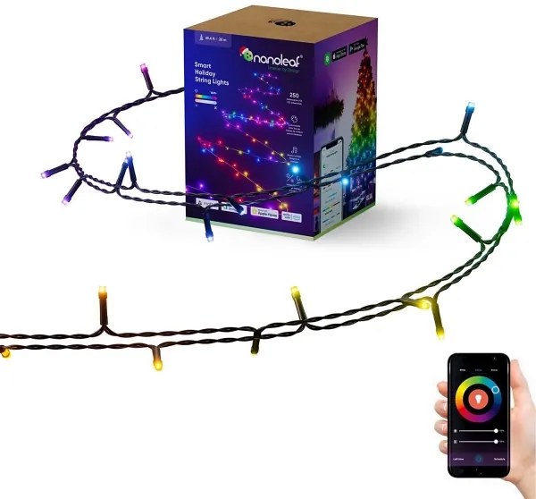 Instalație LED RGBW de Crăciun de exterior ESSENTIALS 250xLED 2x10m 2700-6500K Wi-Fi IP44