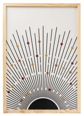 SET 3x pictură în ramă foto 50x70 cm bej/maro