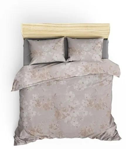 Lenjerie de pat bej din bumbac pentru pat dublu/extinsă cu cearceaf inclus 200x220 cm Elena – Mijolnir