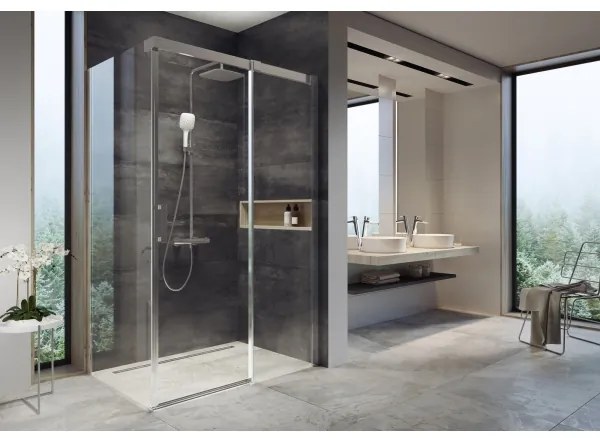 Ravak X070099 - Set de duș TERMO cu baterie termostatică, crom lucios