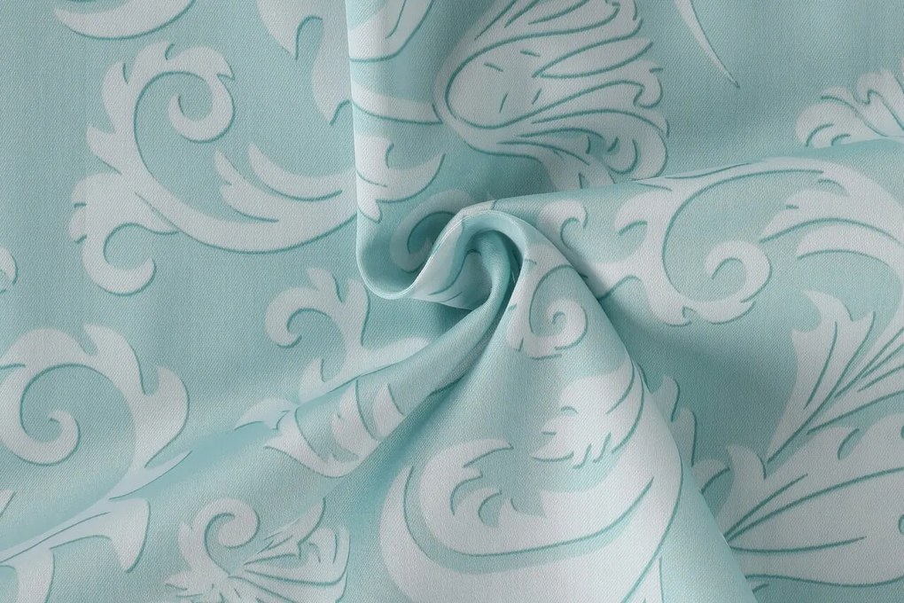 Lenjerie de pat dubla (DE), L'essentiel Maison, Verano, Menta/Alb