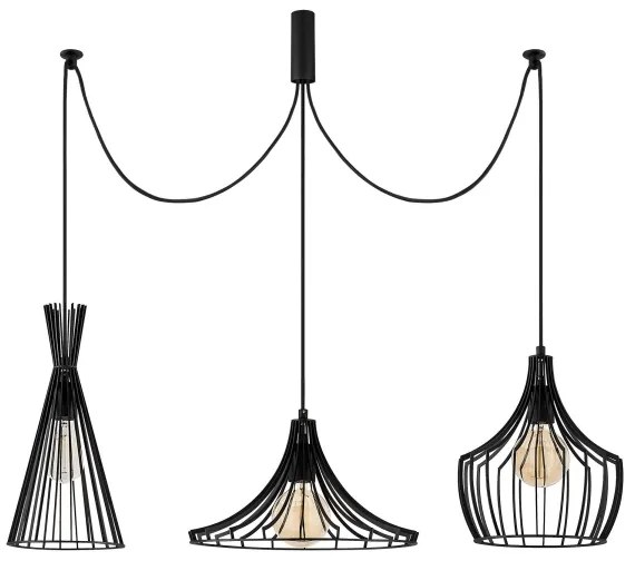 Lustră pe cablu MEZOPOTAMYA 3xE27/40W/230V