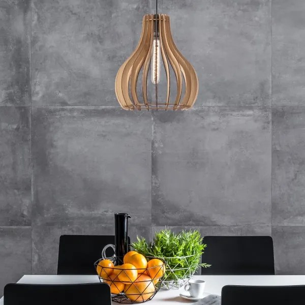 Lustră pe cablu TUCCI 1xE27/60W/230V stejar