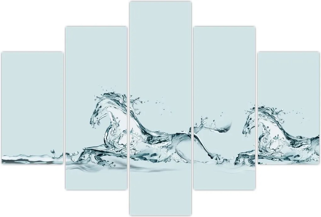 Tablou - Cai din picături de apă (150x105 cm)