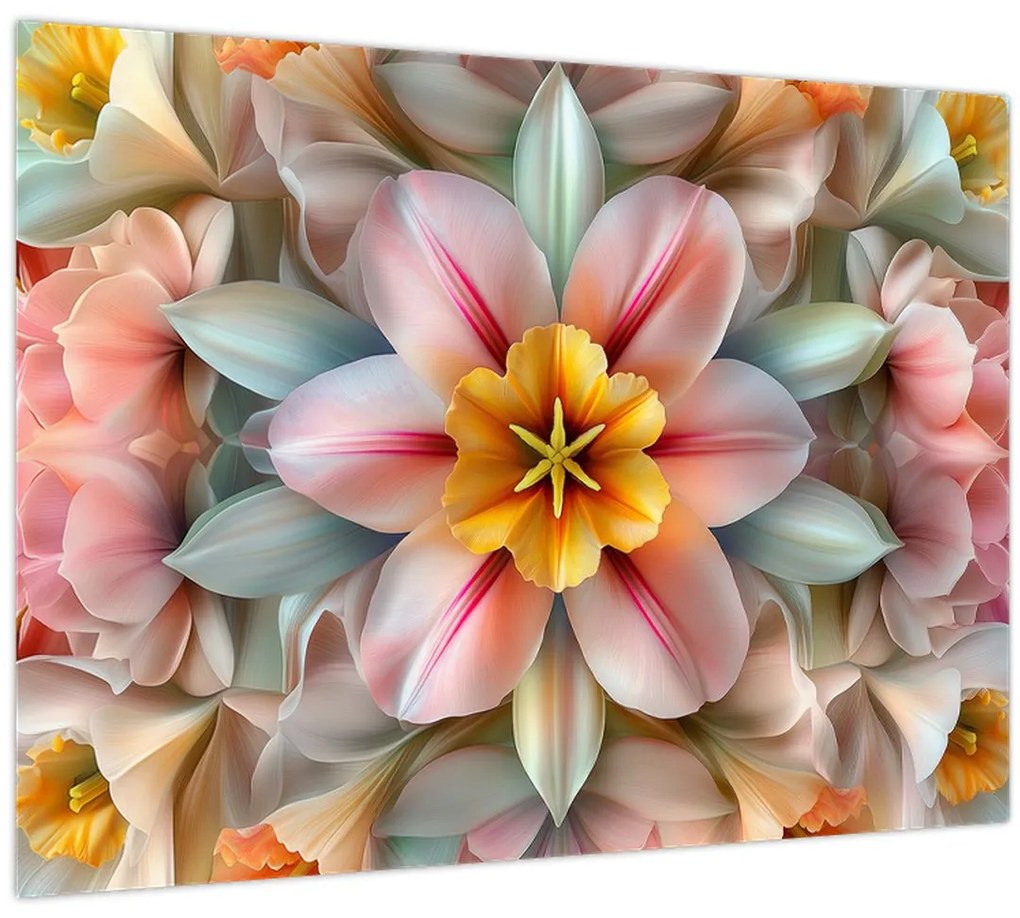Tablou - Floare caleidoscopică (70x50 cm)