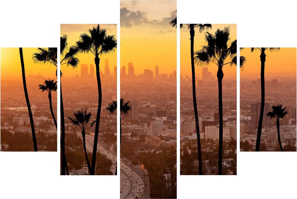 Tablou - Panorama din Los Angeles (150x105 cm)