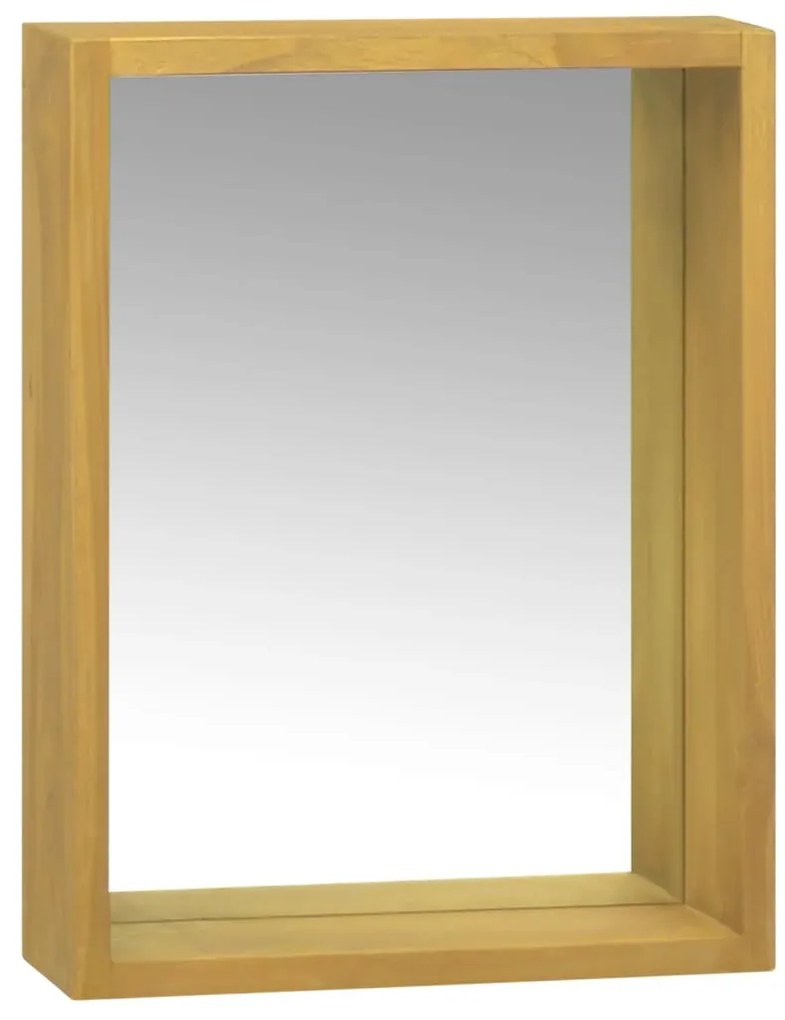 vidaXL Dulap cu oglindă, 30x10x40 cm, lemn masiv de tec