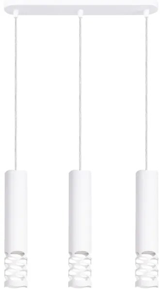 Lustră pe cablu Sollux SL.1693 LIRO 3xGU10/10W/230V alb