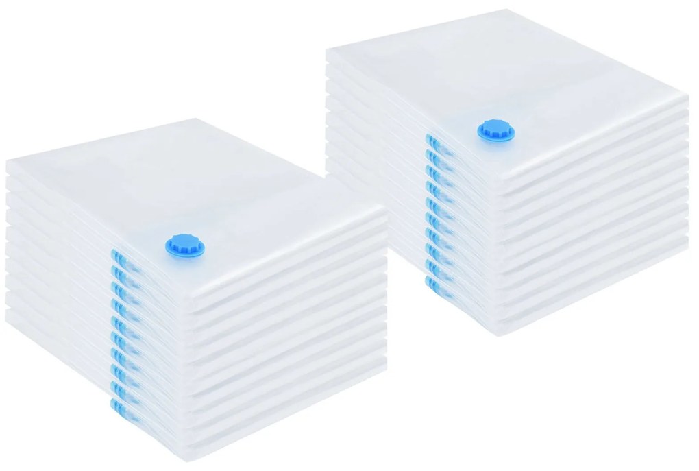 vidaXL Saci de depozitare cu vid cu depozitare 20 pcs 130 x 100 cm