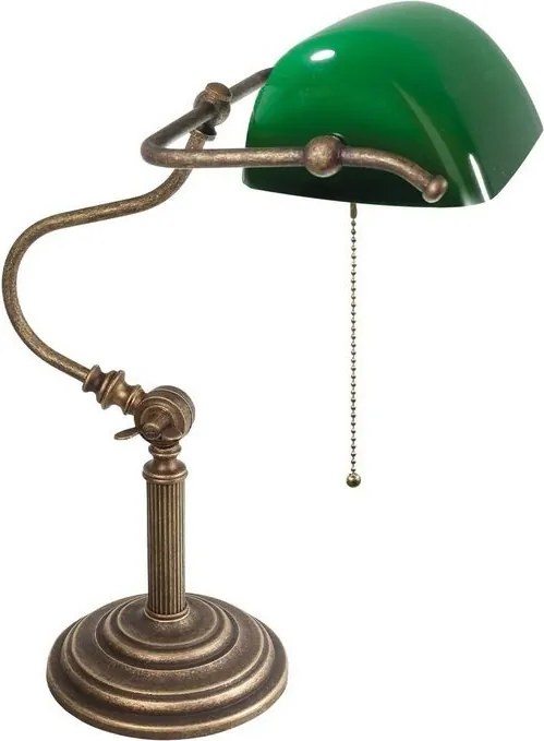 Lampa de birou din alama design clasic Banker