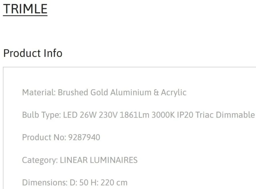 Lustra LED suspendata design minimalist TRIMLE aurie