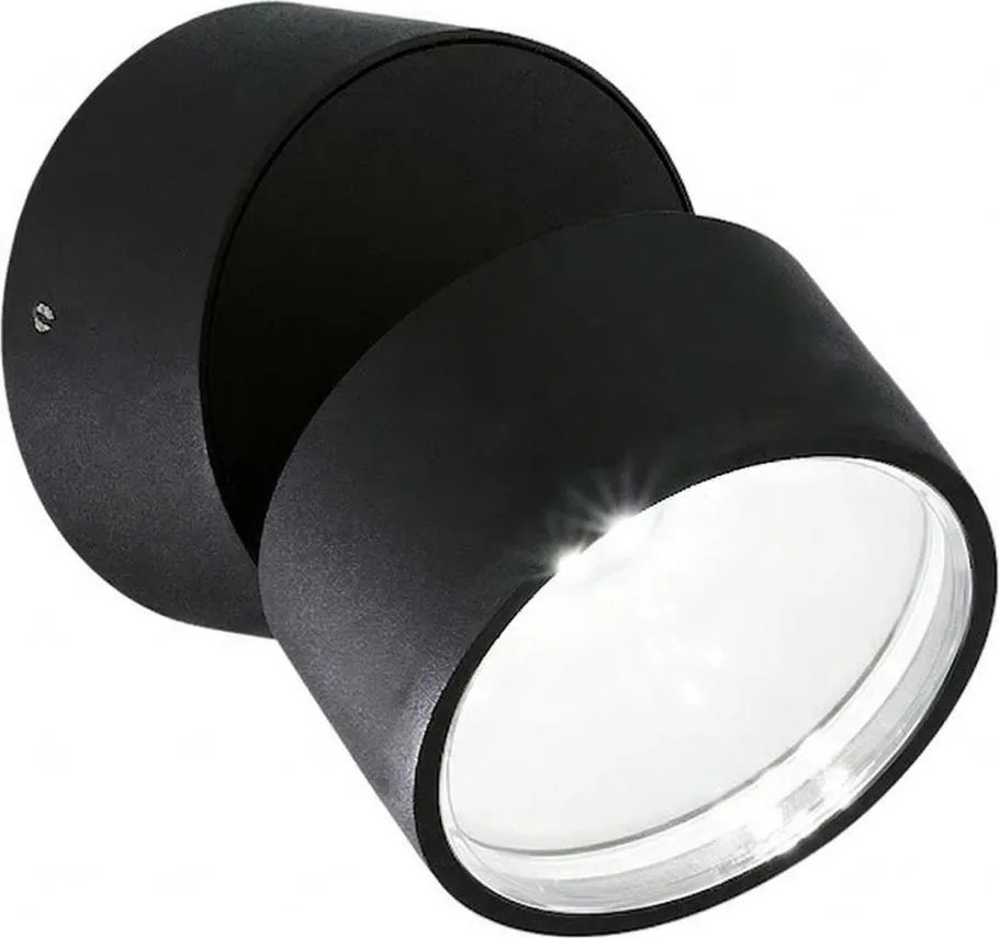Ideal Lux - Aplică LED de exterior OMEGA, 7W, 230V, CRI 90, IP54, negru
