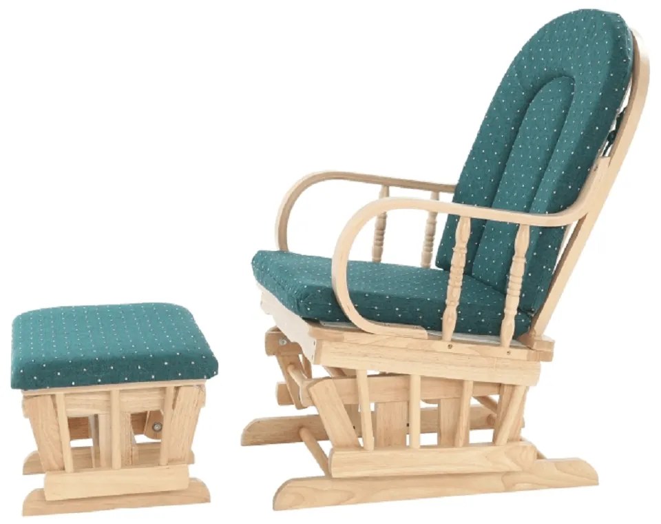 Fotoliu relaxant, material lemn de fag verde, RELAX GLIDER 87107