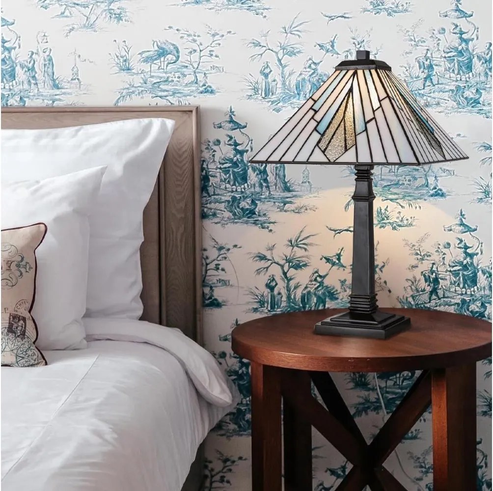 Elstead TF-ALDERLEY-TL-L - Lampă de masă Tiffany ALDERLEY 1xE27/60W/230V